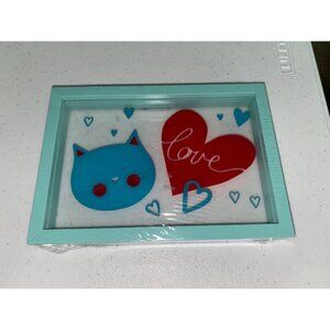 Cat Love Heart decoration Cat lover decor Cat lover Valentine gift Cat decor